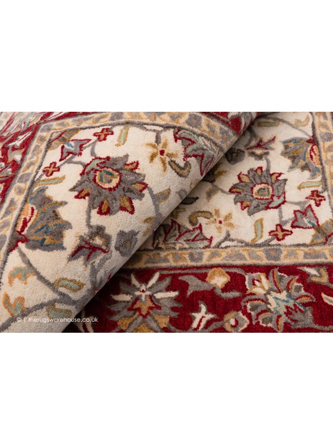 Herat Cream Red Rug - 5