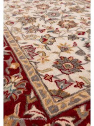 Herat Cream Red Rug - Thumbnail - 6