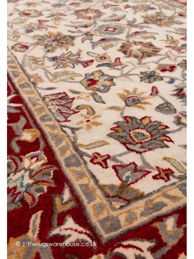 Herat Cream Red Rug - 6