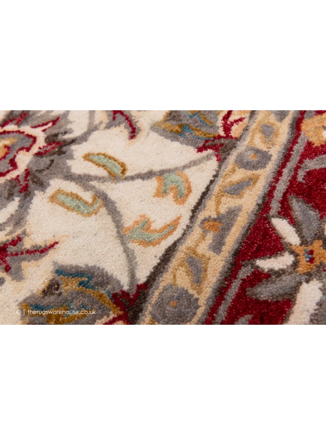 Herat Cream Red Rug - 7