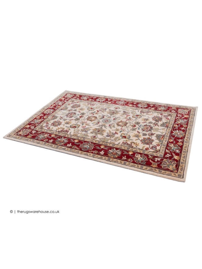 Herat Cream Red Rug - 8