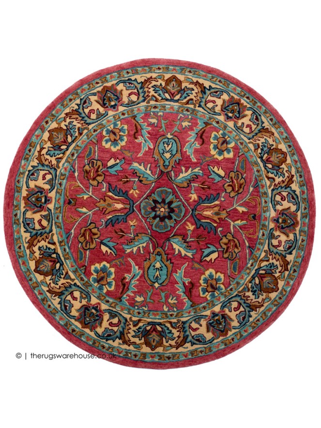 Amarna Pink Circle Rug - 2