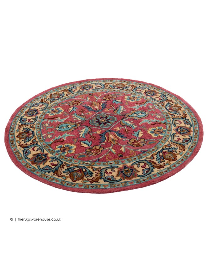 Amarna Pink Circle Rug - 7