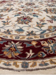 Herat Cream Dark Red Circle Rug - Thumbnail - 5
