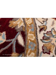 Herat Dark Red Circle Rug - Thumbnail - 6