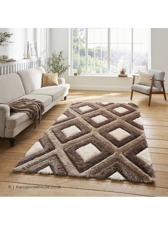 Maroa Beige Brown Rug - 2