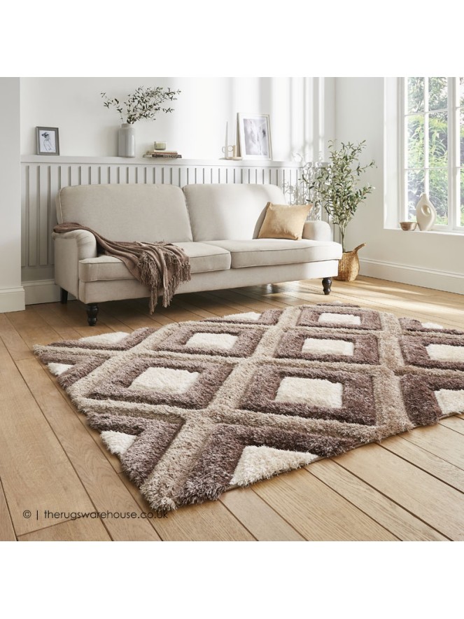 Maroa Beige Brown Rug - 3