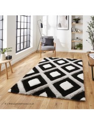 Maroa Black White Rug - Thumbnail - 2