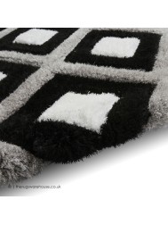 Maroa Black White Rug - Thumbnail - 4