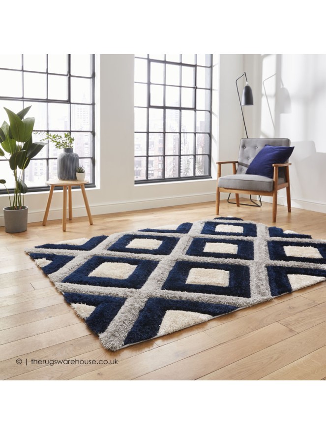 Maroa Grey Navy Rug - 3