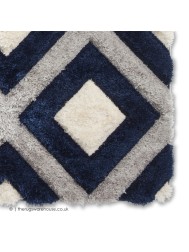 Maroa Grey Navy Rug - Thumbnail - 6