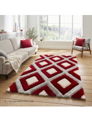 Maroa Grey Red Rug - Thumbnail - 2