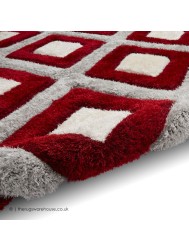 Maroa Grey Red Rug - Thumbnail - 4