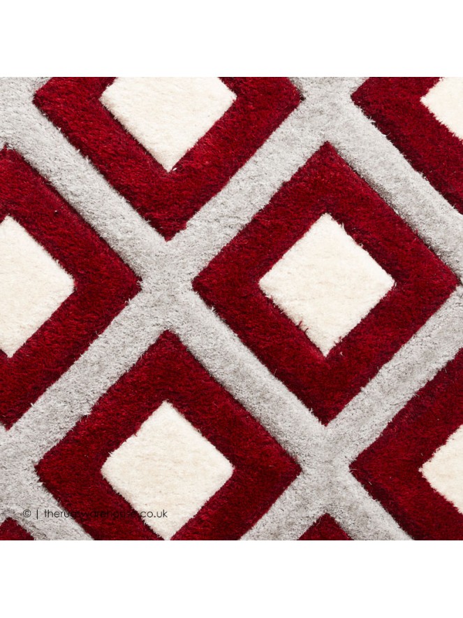 Maroa Grey Red Rug - 7