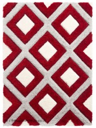 Maroa Grey Red Rug - Thumbnail - 9