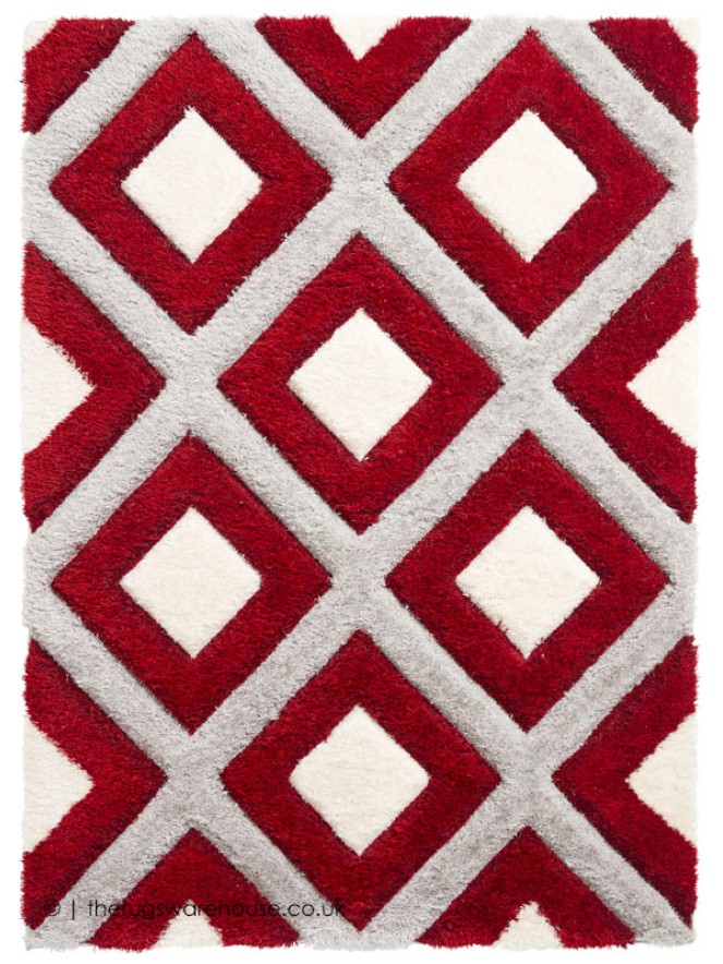 Maroa Grey Red Rug - 9