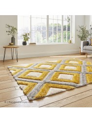 Maroa Grey Yellow Rug - Thumbnail - 3