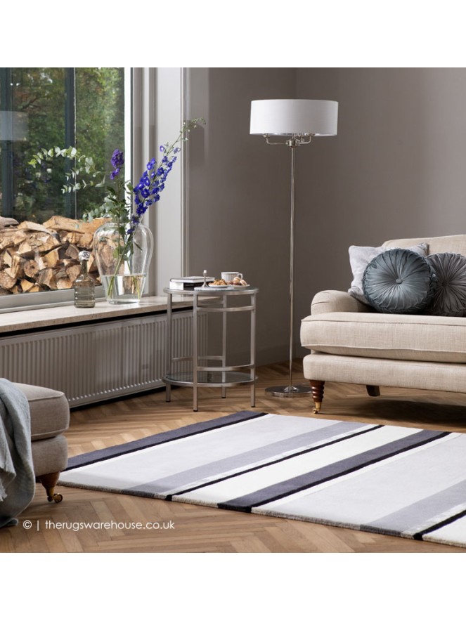 Eaton Stripe Charcoal Rug - 2