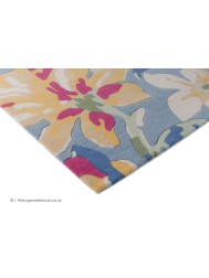 Tulips China Blue Rug - Thumbnail - 3