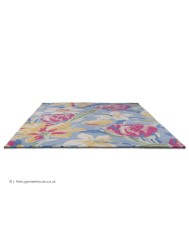 Tulips China Blue Rug - Thumbnail - 5