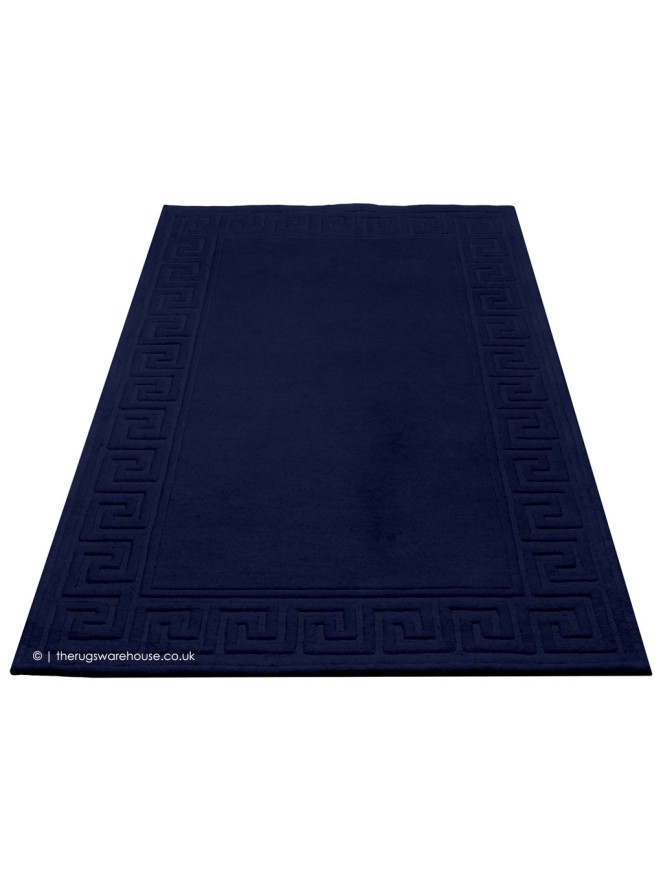 Vetrina Greek Key Navy Rug - 9