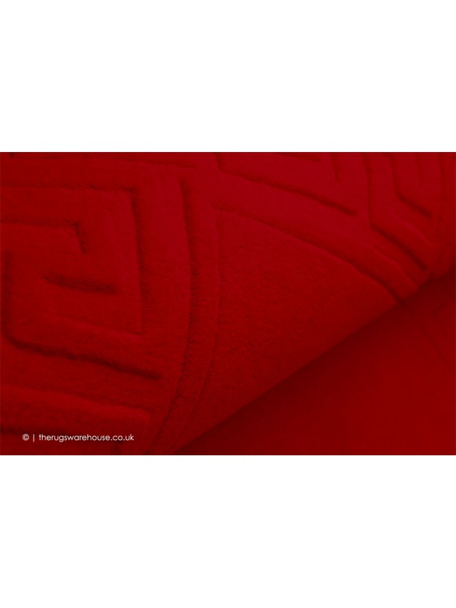 Vetrina Greek Key Red Rug - 4