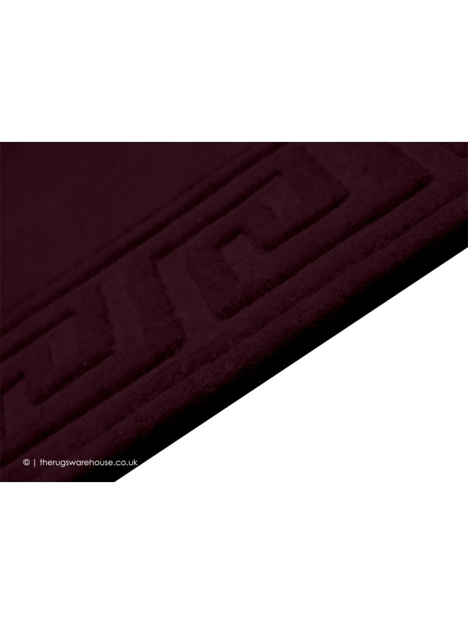 Vetrina Greek Key Aubergine Rug - 3