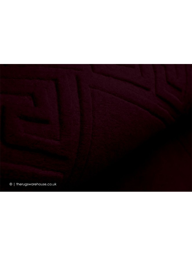 Vetrina Greek Key Aubergine Rug - 4