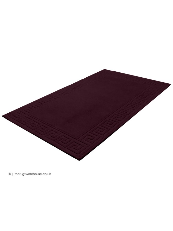 Vetrina Greek Key Aubergine Rug - 7