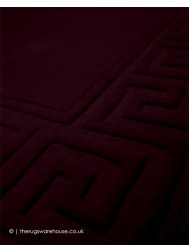 Vetrina Greek Key Aubergine Rug - Thumbnail - 5