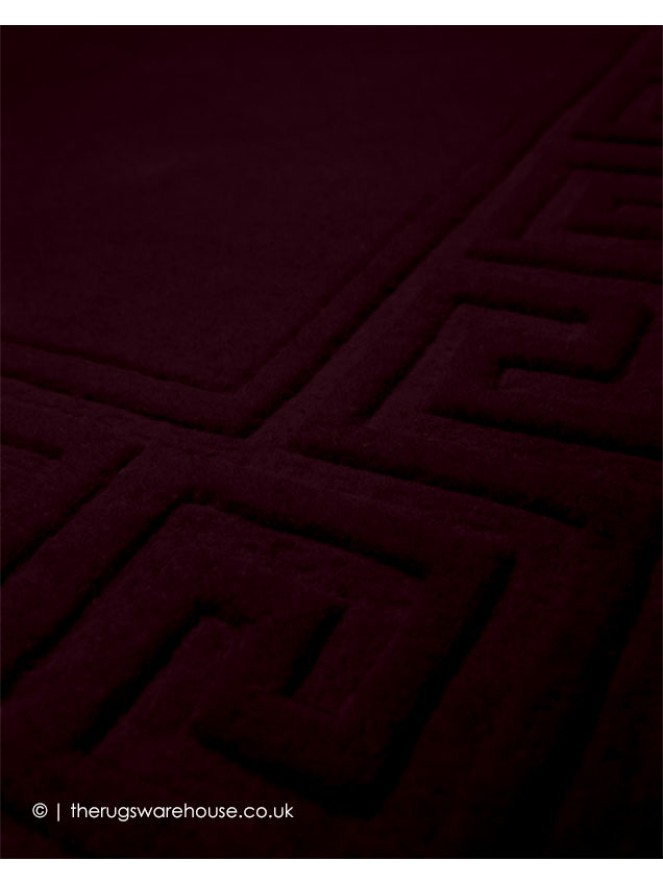 Vetrina Greek Key Aubergine Rug - 5