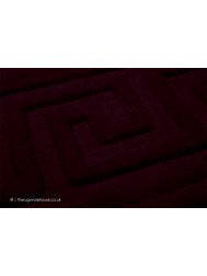 Vetrina Greek Key Aubergine Rug - Thumbnail - 6