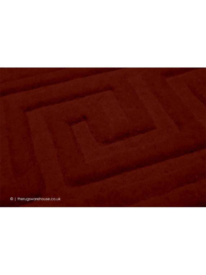 Vetrina Greek Key Burgundy Rug - 6