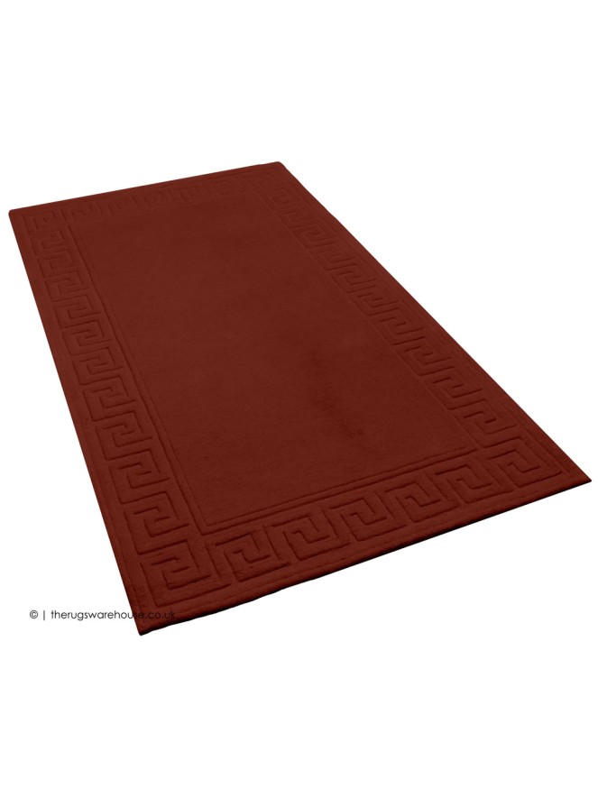 Vetrina Greek Key Burgundy Rug - 8