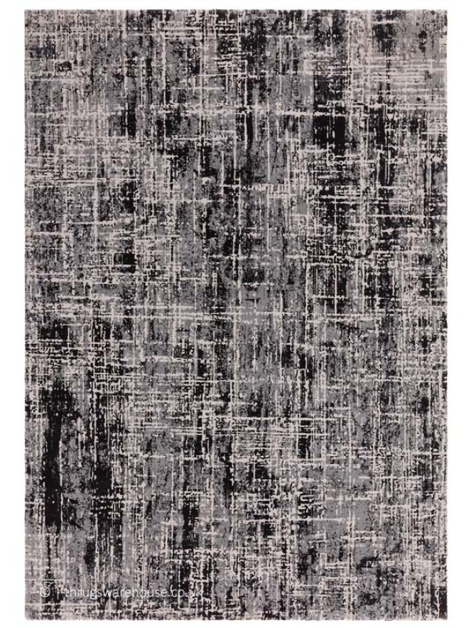 Kuza Abstract Black Rug - 8