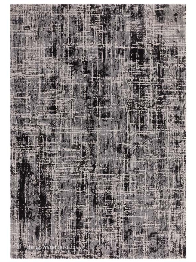 Kuza Abstract Black Rug - 7