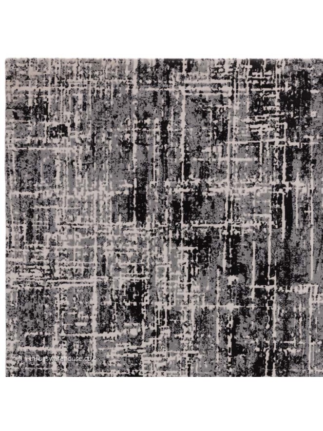 Kuza Abstract Black Rug - 5