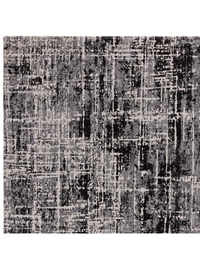 Kuza Abstract Black Rug - 4