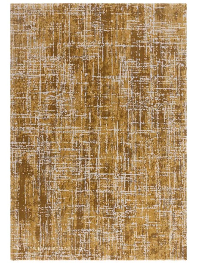 Kuza Abstract Gold Rug - 7