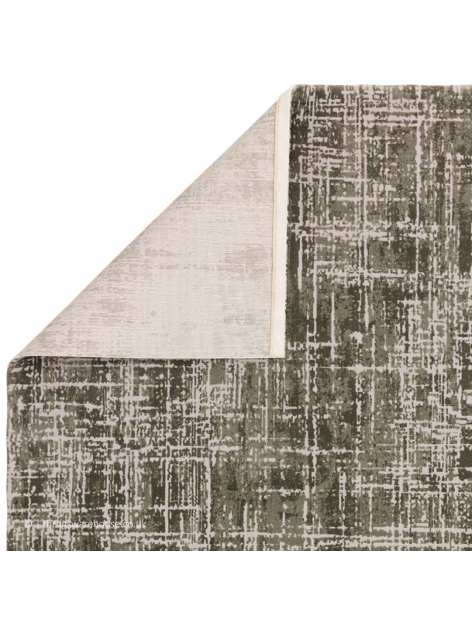 Kuza Abstract Green Rug - 5