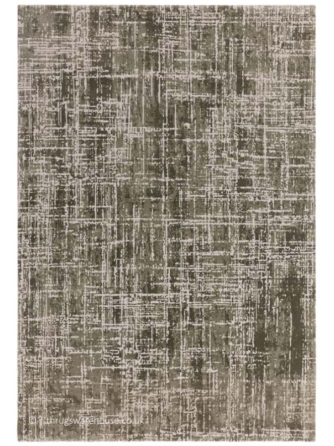 Kuza Abstract Green Rug - 7