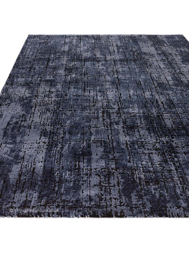 Kuza Abstract Navy Rug - 4