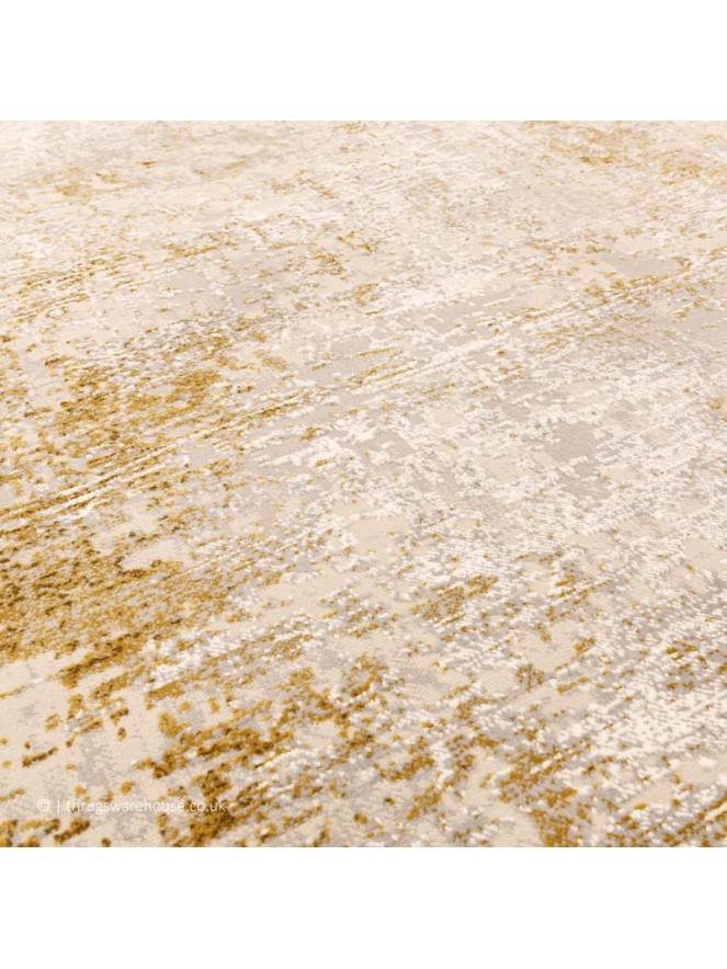 Kuza Border Gold Rug - 3