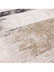 Kuza Lines Beige Rug - Thumbnail - 3