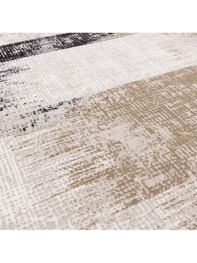 Kuza Lines Beige Rug - 3