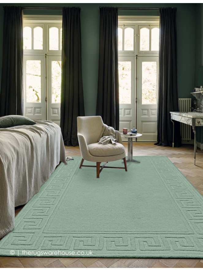 Vetrina Greek Key Mint Rug - 2