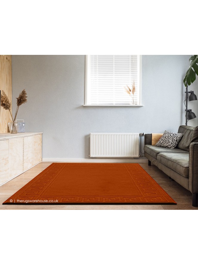 Vetrina Greek Key Rust Rug - 2