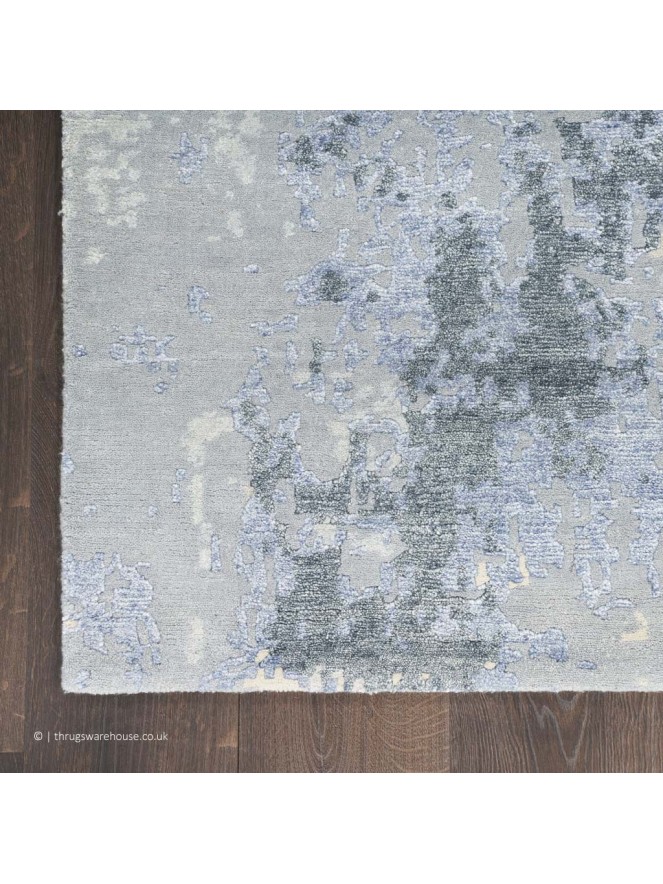 Silk Shadows Blue Sky Rug - 7