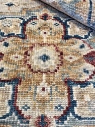 Ushak Ivory Beige Rug - Thumbnail - 5