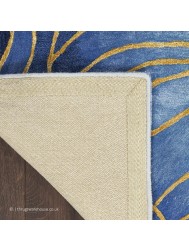 Prismatic Blue Gold Rug - Thumbnail - 7